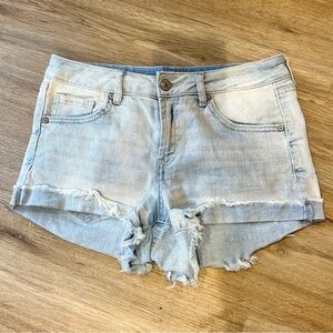 Rewash Light Wash Girlfriend Denim Shorts